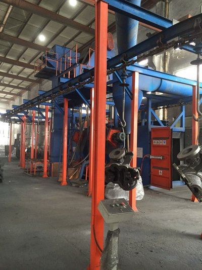 Working principle of steel pipe outer wall shot blasting machine
